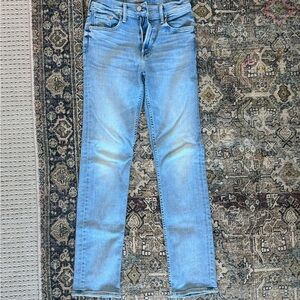 MOTHER Light Blue Straight Leg Jeans